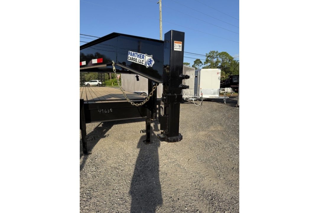 Used 2026 Panther Cargo 40 ft Gooseneck Trailer 36 + 4 Dovetail with Heavy Duty Ramps
