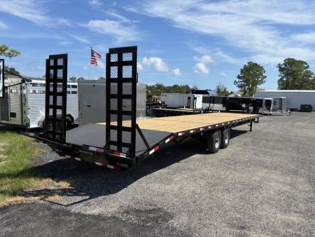 Used 2026 Panther Cargo 40 ft Gooseneck Trailer 36 + 4 Dovetail with Heavy Duty Ramps
