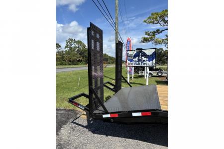 Used 2026 Panther Cargo 40 ft Gooseneck Trailer 36 + 4 Dovetail with Heavy Duty Ramps