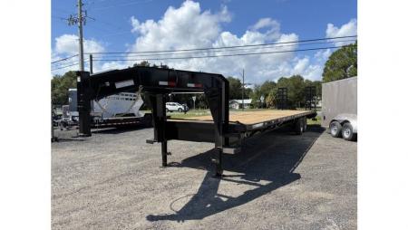 Used 2026 Panther Cargo 40 ft Gooseneck Trailer 36 + 4 Dovetail with Heavy Duty Ramps