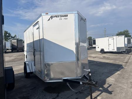 New 2026 Homesteader Trailer 6 X 12 FT INTREPID CARGO TRAILER BARN DOOR 6 FT 6 IN INT HT