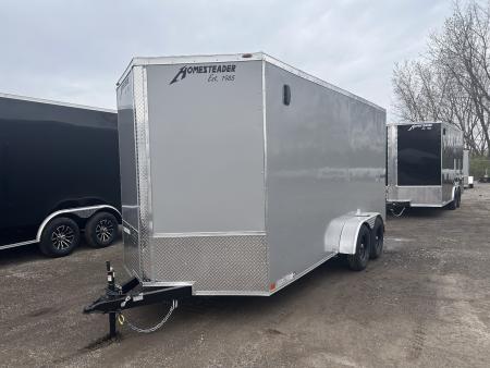 New 2026 Homesteader Trailer INTREPID 7 X 16 FT CARGO TRAILER RAMP DOOR 7 FT INTERIOR