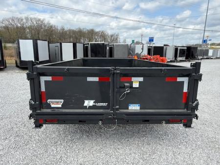 New Hillcrest Dump 7x14 14k 2' W/ HD Tube Ramps & Hydraulic Jack