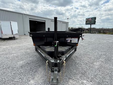 New Hillcrest Dump 7x14 14k 2' W/ HD Tube Ramps & Hydraulic Jack