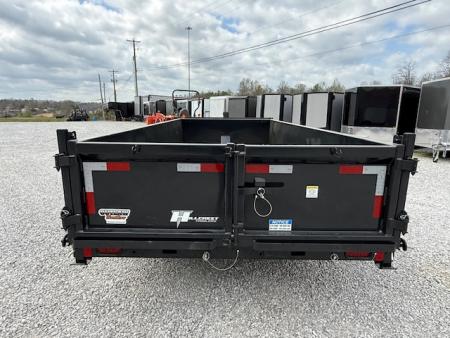New Hillcrest Dump 7x16 14k 2' BP W/ HD Tube Ramps & Hydraulic Jack