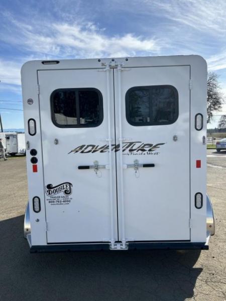 New 2027 Trails West Adventure MX II 2-Horse Trailer- Swing-out Saddle Rack