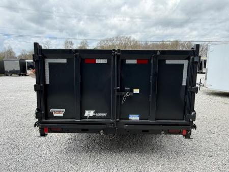 New Hillcrest Dump 7x16 14k 40" Sides BP W/ HD Tube Ramps & Hydraulic Jack