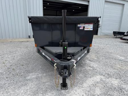 New Hillcrest Dump 7x16 14k 40" Sides BP W/ HD Tube Ramps & Hydraulic Jack