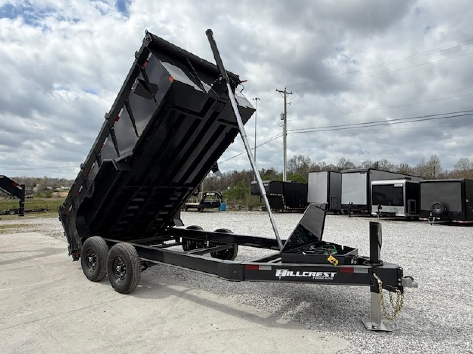 New Hillcrest Dump 7x14 14K 40" W/ Hyd Jack & HD Tube Ramps