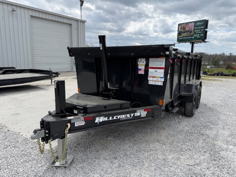 New Hillcrest Dump 7x14 14K 40" W/ Hyd Jack & HD Tube Ramps