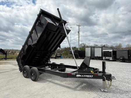 New Hillcrest Dump 7x14 14K 40  W/ Hyd Jack & HD Tube Ramps