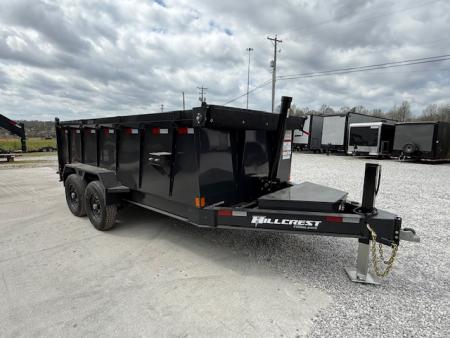 New Hillcrest Dump 7x14 14K 40" W/ Hyd Jack & HD Tube Ramps