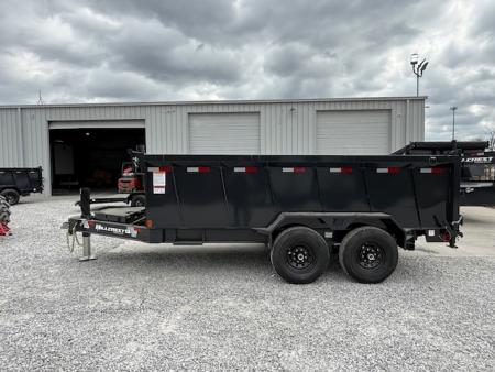 New Hillcrest Dump 7x14 14K 40" W/ Hyd Jack & HD Tube Ramps