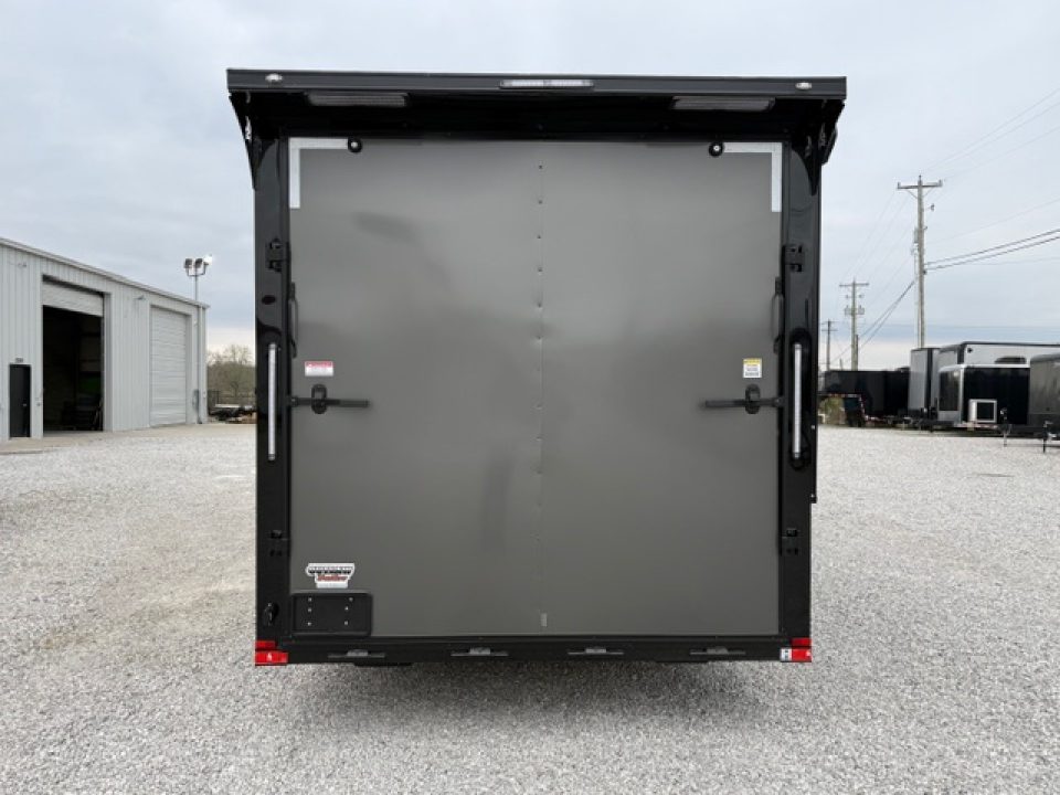 New Outlaw Light Race 8.5x30 12K Charcoal Black-Out W/ Awning & Escape Door W/ RS CABINETS