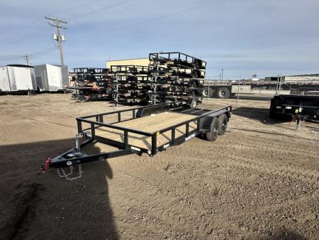 New 2026 Sure-Trac 7X16 7K Tube Top Utility Trailer