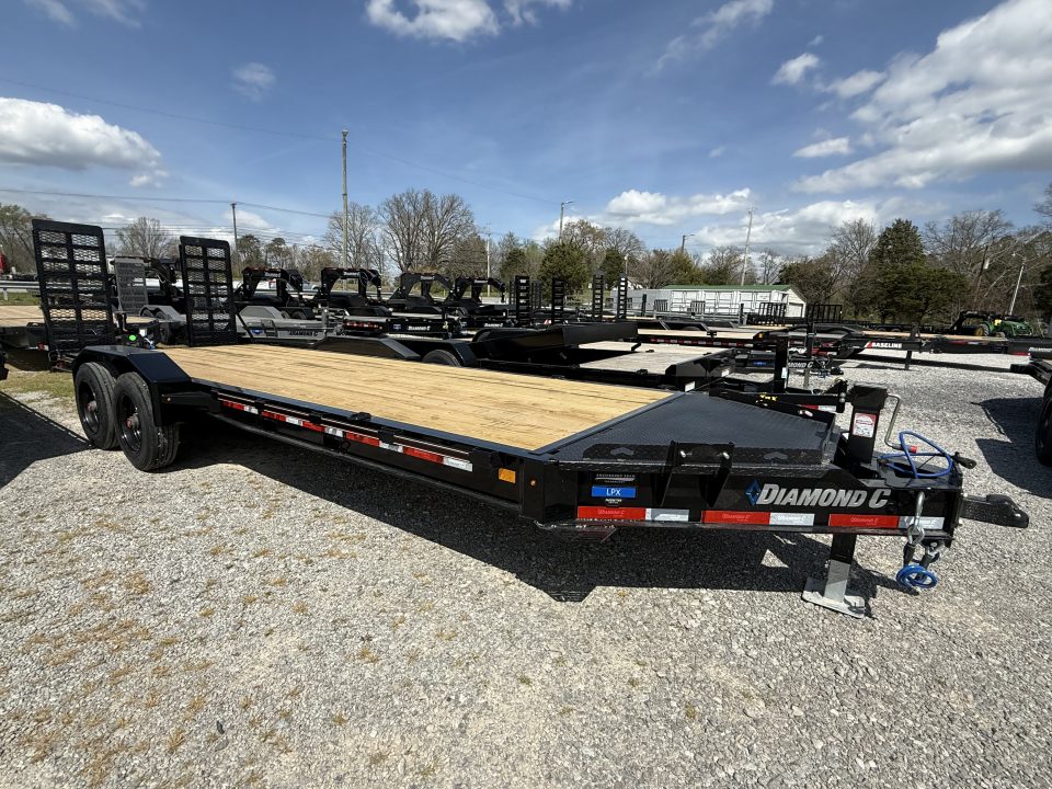 New 2026 Diamond C LPX 210 22’ Equipment Trailer, PACESETTER EDITION, FORK HOLDERS, HEAVY DUTY FENDERS, 20K GVWR