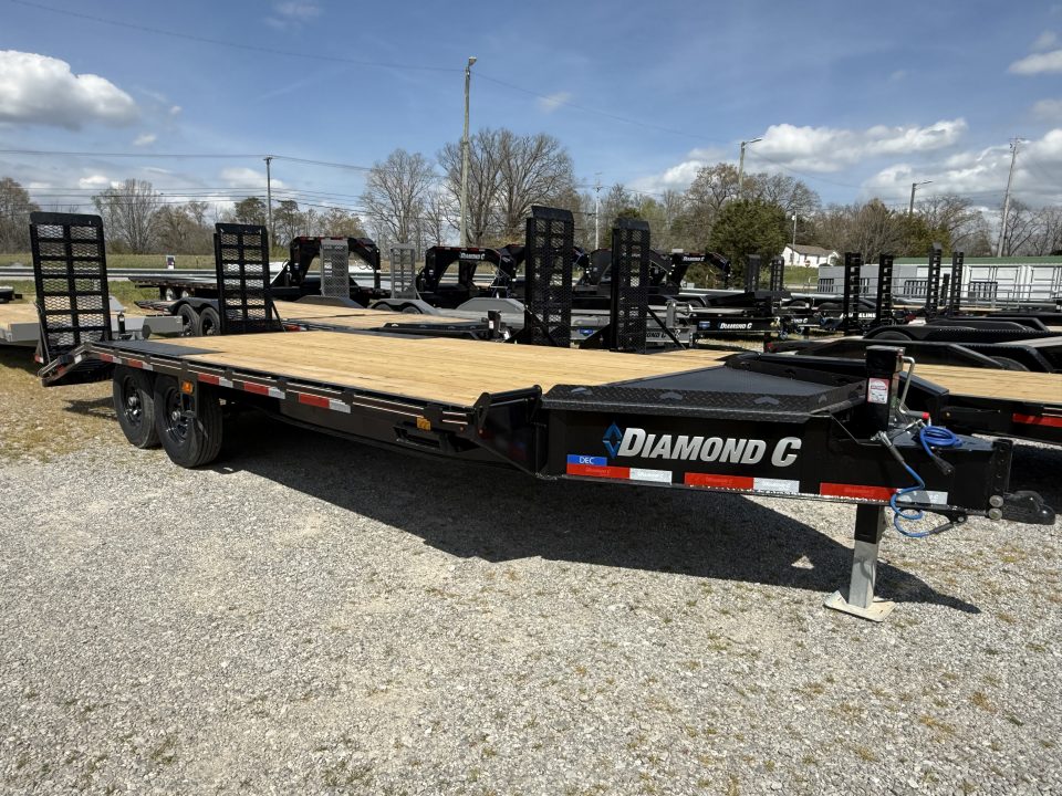 New 2026 Diamond C DEC 207 20’ Equipment Trailer, 2 SPD JACK, KNEE RAMPS, TOOLBOX, 14 PLY TIRES