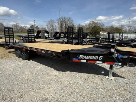 New 2026 Diamond C DEC 207 20’ Equipment Trailer, 2 SPD JACK, KNEE RAMPS, TOOLBOX, 14 PLY TIRES