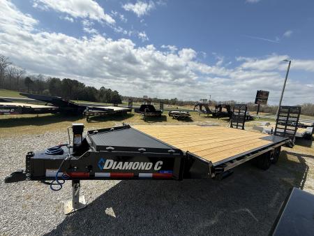 New 2026 Diamond C DEC 207 20’ Equipment Trailer, 2 SPD JACK, KNEE RAMPS, TOOLBOX, 14 PLY TIRES