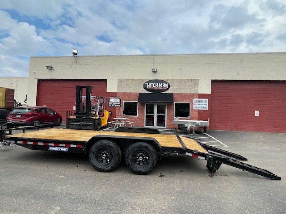 New 7 x 18 (16+2) Sure-Trac Equipment Trailer 14k