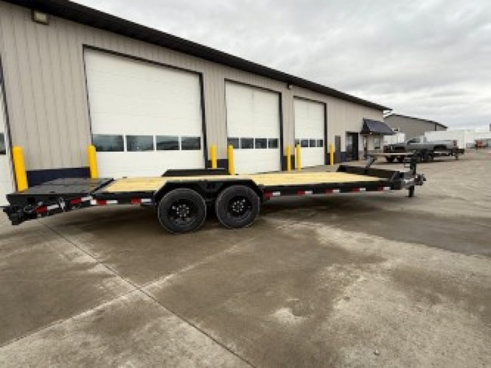 New 2026 Hillcrest Black-Grey 83"x19'+3' 17.6k I-Beam Equipment Trailer