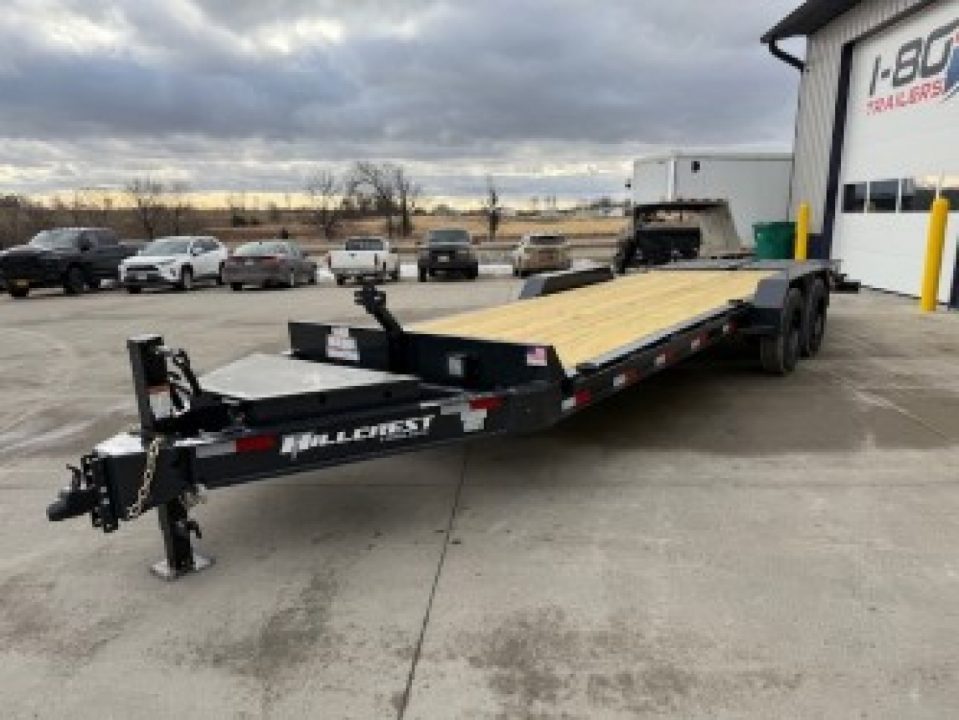 New 2026 Hillcrest Black-Grey 83"x19'+3' 17.6k I-Beam Equipment Trailer