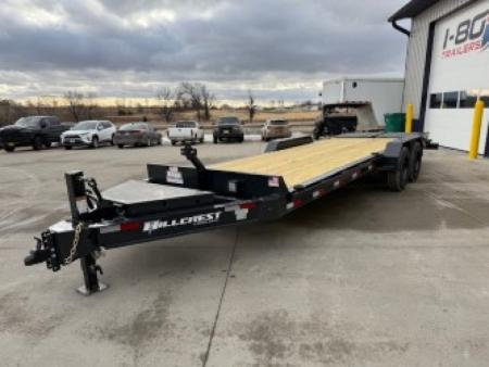 New 2026 Hillcrest Black-Grey 83 x19'+3' 17.6k I-Beam Equipment Trailer