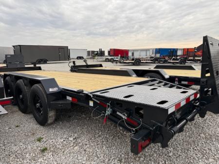 New 2026 Hillcrest Black-Grey 83"x21'+3' 21k I-Beam Equipment Trailer