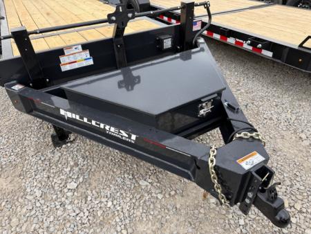 New 2026 Hillcrest Black-Grey 83"x21'+3' 21k I-Beam Equipment Trailer