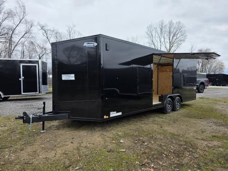 New 2026 Formula Trailers 8.5x24 CAR HAULER WITH ESCAPE DOOR 10K BLACKOUT 7' INSIDE SXS UTV GOLF CART Cargo / Enclosed Trailer