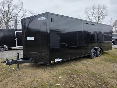 New 2026 Formula Trailers 8.5x24 CAR HAULER WITH ESCAPE DOOR 10K BLACKOUT 7' INSIDE SXS UTV GOLF CART Cargo / Enclosed Trailer
