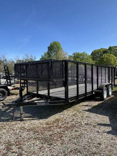 New 18’ superior 4’ Highside tandem Utility Trailer