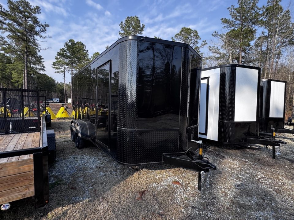 New 2026 Steel Pines Cargo 7x16 Blackout Cargo Enclosed Trailer