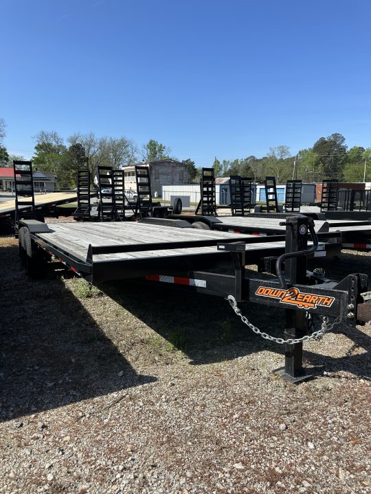 New 2023 Down 2 Earth Trailers 102x22 Deckover equipment (Drive over Fenders) Deckover Trailer