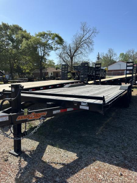 New 2023 Down 2 Earth Trailers 102x22 Deckover equipment (Drive over Fenders) Deckover Trailer