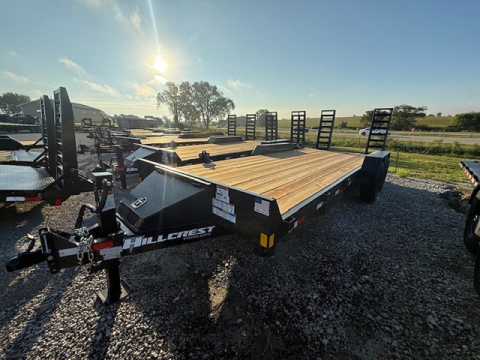 New 2026 Hillcrest Black-Grey 82"x18'+2' 15.4k Demco Equipment Trailer