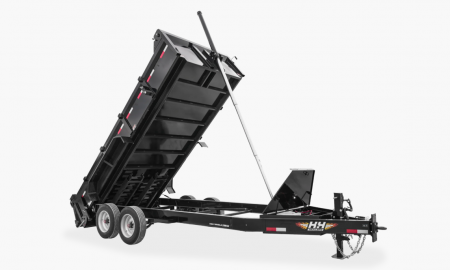 New 2025 H&H Trailers 83x14 15.4K Topline Telescopic Dump