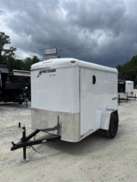 New 2026 Homesteader Trailer / Challenger Series / 5x8 / 5'7  Interior Height / Single Swing Rear Door / 32  Side Door / 24  Stoneguard / .030 White Aluminum