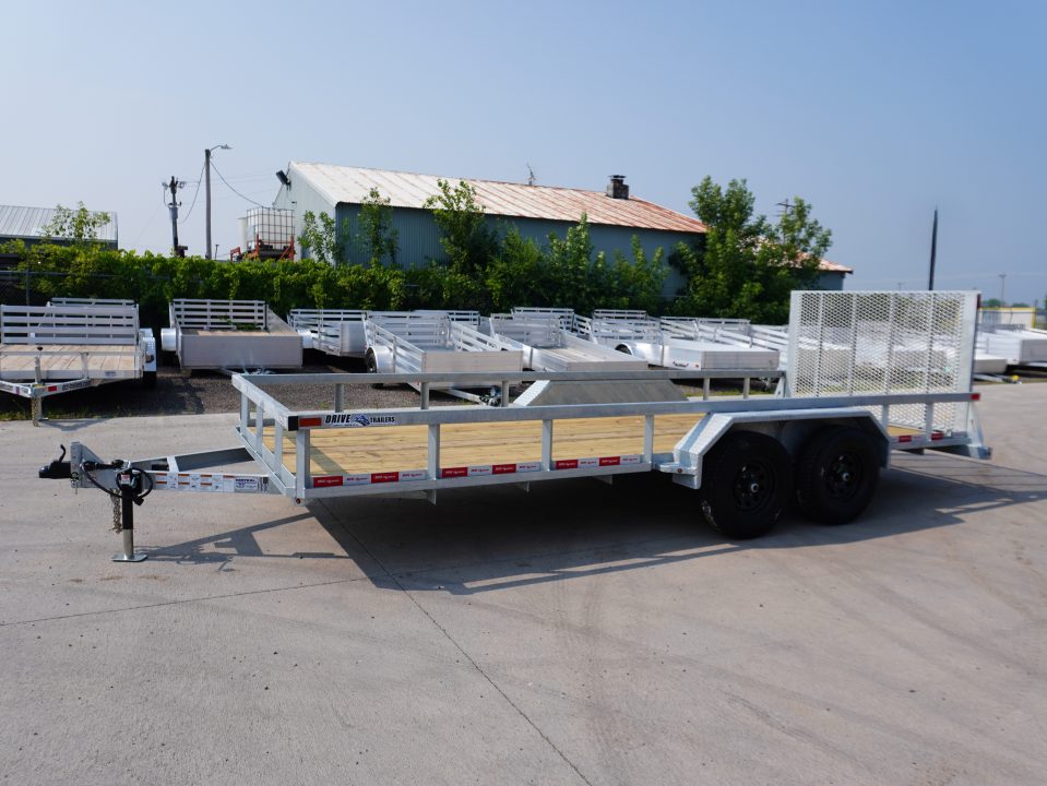 New 2026 Drive Trailers 81"x18ft Galvanized Utility Trailer