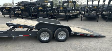 New 2026 East Texas Trailers 83"x24' Gooseneck Lowstyle Machine Gray Tilt Equipment Trailer
