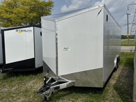 New 2026 Lightning 8.5 x 20 Enclosed All Aluminum Car Hauler with Ramp 10K GVW 7ft Interior Height