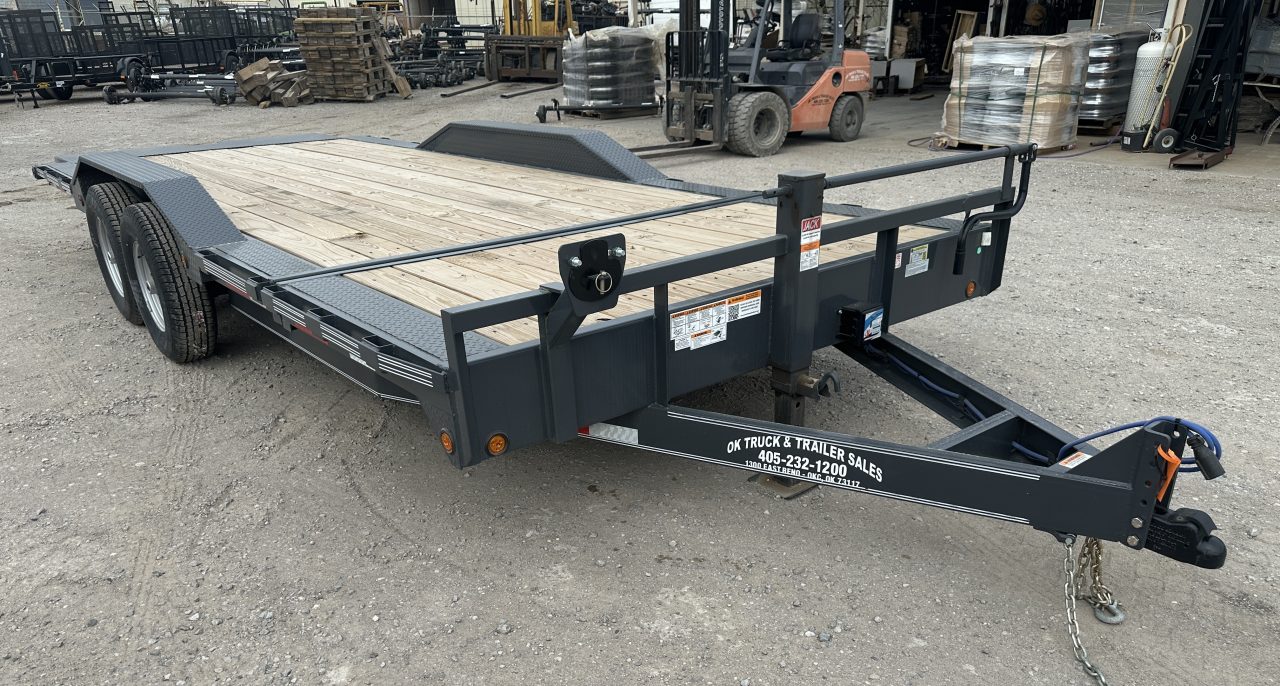 New 2026 East Texas Trailers 102"x20' Bumperpull Machine Gray Tilt Trailer