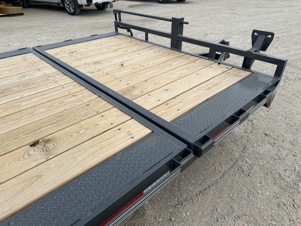 New 2026 East Texas Trailers 102"x20' Bumperpull Machine Gray Tilt Trailer