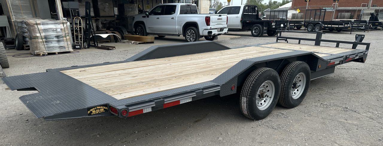 New 2026 East Texas Trailers 102"x20' Bumperpull Machine Gray Tilt Trailer