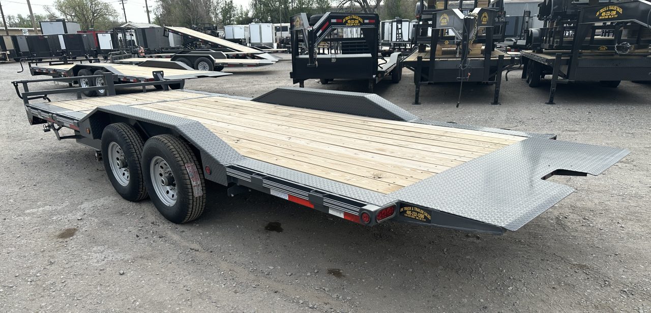 New 2026 East Texas Trailers 102"x20' Bumperpull Machine Gray Tilt Trailer