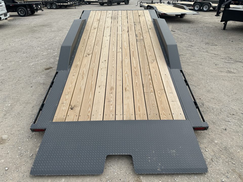 New 2026 East Texas Trailers 102"x20' Bumperpull Machine Gray Tilt Trailer