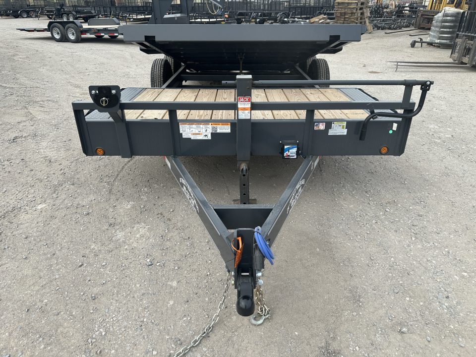 New 2026 East Texas Trailers 102"x20' Bumperpull Machine Gray Tilt Trailer