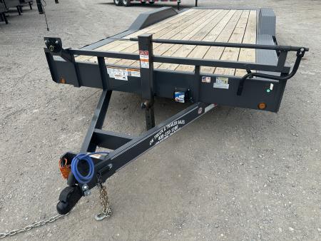 New 2026 East Texas Trailers 102"x20' Bumperpull Machine Gray Tilt Trailer