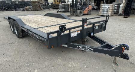 New 2026 East Texas Trailers 102"x20' Bumperpull Machine Gray Tilt Trailer