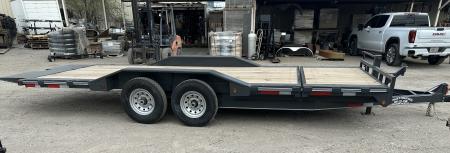 New 2026 East Texas Trailers 102"x20' Bumperpull Machine Gray Tilt Trailer